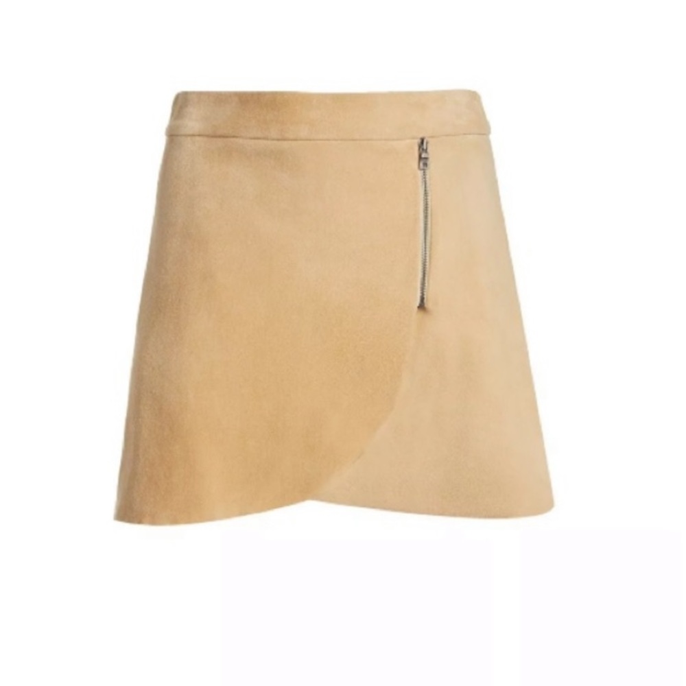 Alice + Olivia Tan Mini Skirt